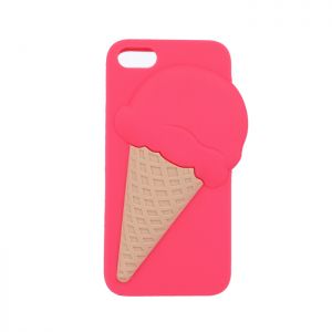 Nakładka Silicon3D Ice cream do iPhone 5/5s/5se różowa